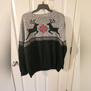 ORIGINAL WEATHERPROOF VINTAGE Reindeer KNIT CREWNECK SWEATER Men’s Size XL